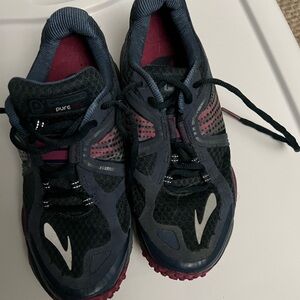 Black and Pink Athletic Shoes